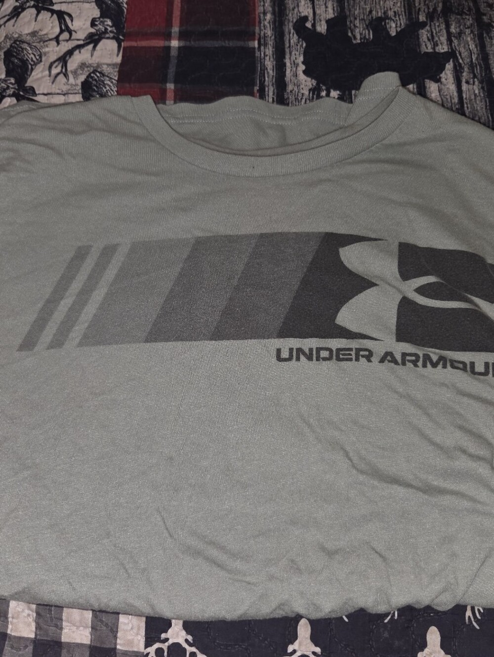 Under Armour Grey Graphic Logo Tee